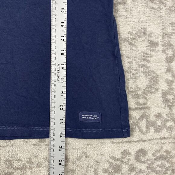 Life Is Good Crusher Tee Women’s Thanksgiving Blue Short Sleeve Size Medium - Picture 2 of 5